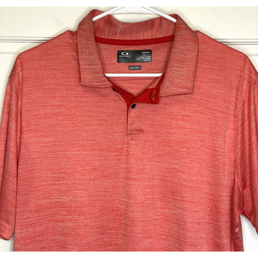 Oakley Hydrolix Men's Performance Golf Shirt Sz L Regular Fit Outdoor Active - Picture 2 of 13
